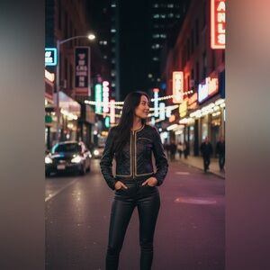 bebe Black Quilted Jacket.